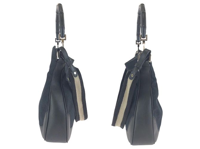 Borsa 2way in tela GG e pelle Gucci Nero - vista 8