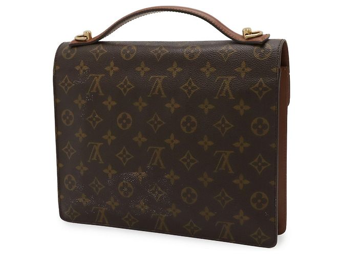 Bolso Louis Vuitton Monogram Monceau 28 Castaño - vista 2