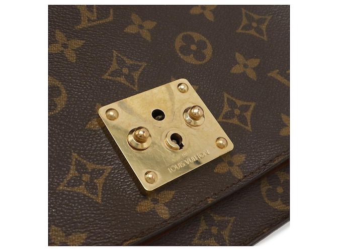 Bolso Louis Vuitton Monogram Monceau 28 Castaño - vista 5