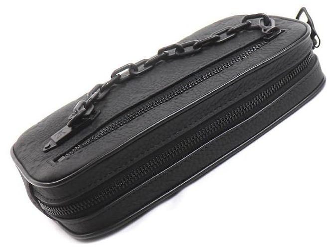 Pochette Volga in pelle Louis Vuitton Nero - vista 3