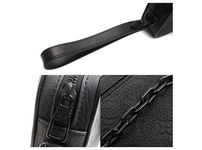 Pochette Volga in pelle Louis Vuitton Nero - vista 5