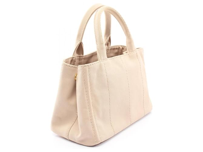 Borsa tote 2way Prada CANAPA Marrone Beige - vista 2