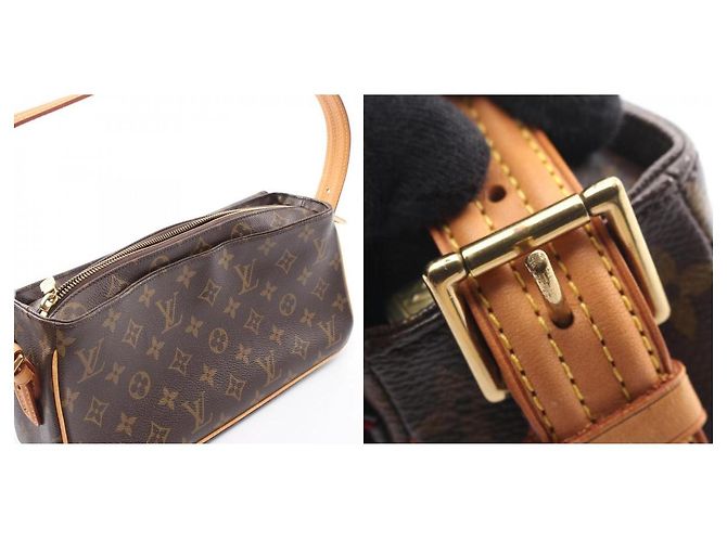 Borsa a Spalla Louis Vuitton Vivasite Monogram Marrone - vista 10