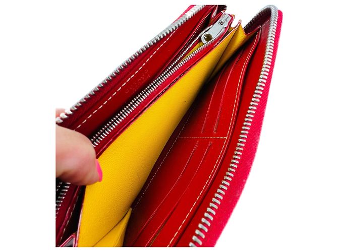 Portafoglio Goyard Matignon GM Goyardine Red Zip Around Clutch - vista 10