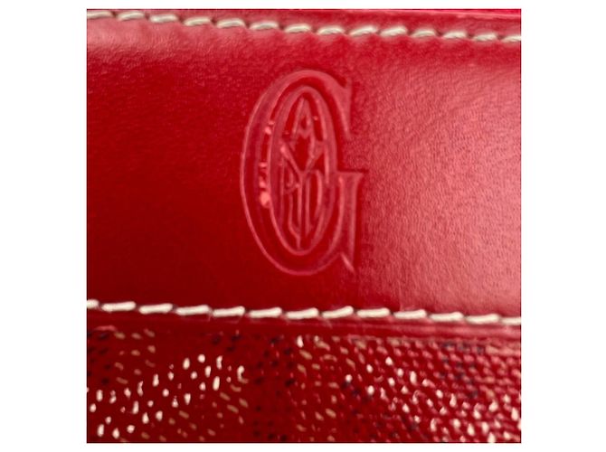Portafoglio Goyard Matignon GM Goyardine Red Zip Around Clutch - vista 4