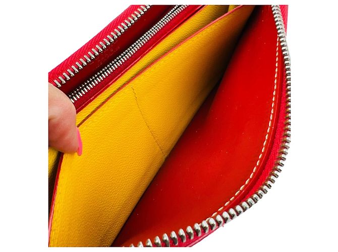 Portafoglio Goyard Matignon GM Goyardine Red Zip Around Clutch - vista 8