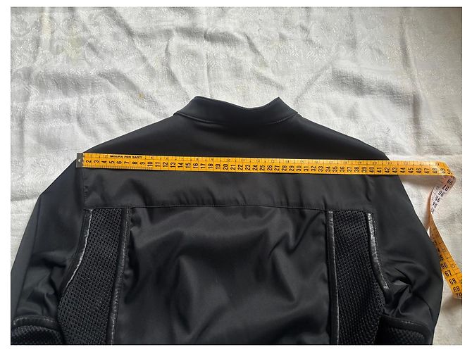 Double Prada Bikerjacke aus Nylon in Schwarz - Ansicht 13