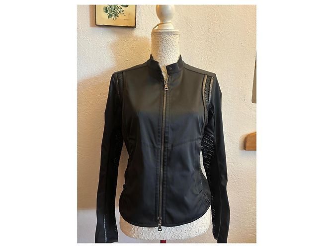 Double Prada Bikerjacke aus Nylon in Schwarz - Ansicht 14