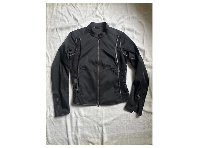 Double Prada Bikerjacke aus Nylon in Schwarz - Ansicht 3