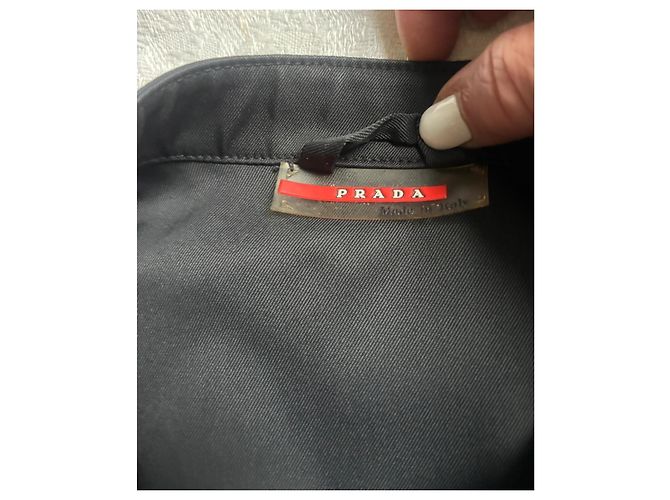 Double Prada Bikerjacke aus Nylon in Schwarz - Ansicht 5