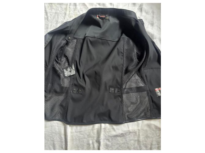 Double Prada Bikerjacke aus Nylon in Schwarz - Ansicht 9