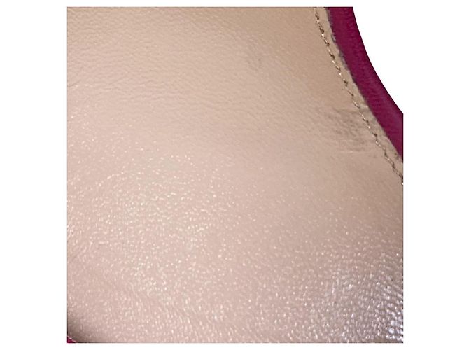 Autre Marque Sergio Rossi Wildleder-Sandaletten mit Absatz Pink - Ansicht 10