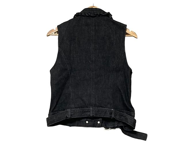 Autre Marque Chaleco de denim PINK HOUSE Negro Gris - vista 2