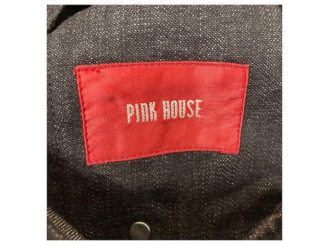 Autre Marque Chaleco de denim PINK HOUSE Negro Gris - vista 4