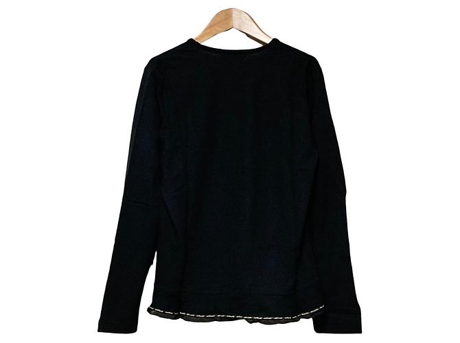 Autre Marque Strickpullover mit Spitze PINK HOUSE Schwarz - Ansicht 2