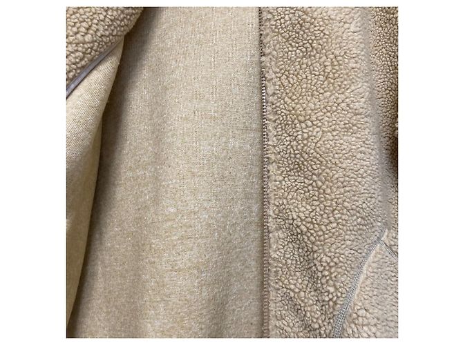 Autre Marque Felpa con cappuccio e zip in pile Boa Gymphlex Marrone Cammello - vista 4