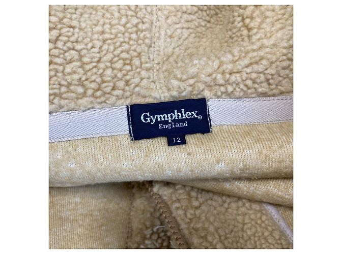 Autre Marque Felpa con cappuccio e zip in pile Boa Gymphlex Marrone Cammello - vista 5