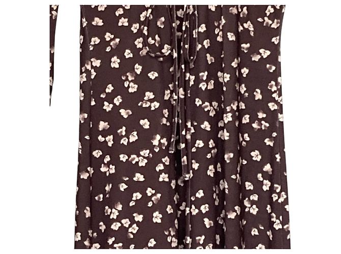Autre Marque Vestido Snidel Floweprint Castaño - vista 3