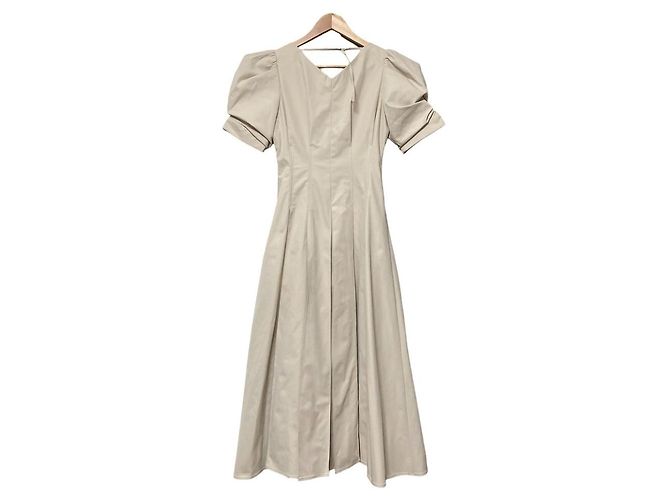 Autre Marque Robe avec détails corset Snidel Beige - vue 2