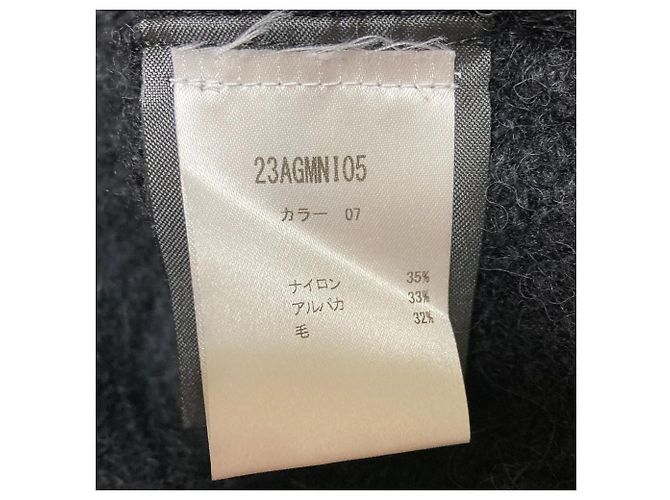 Autre Marque O Pullover de Malha de Manga Curta Preto - vista 6