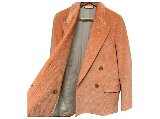 Chaqueta de pana entallada Acne Studios Naranja - vista 3