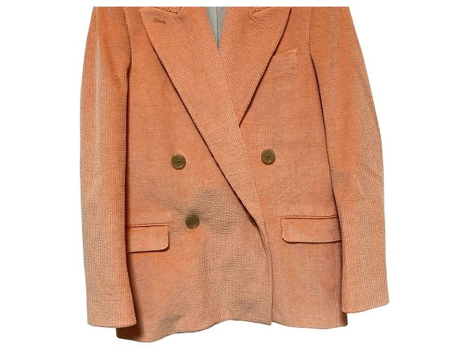 Chaqueta de pana entallada Acne Studios Naranja - vista 4