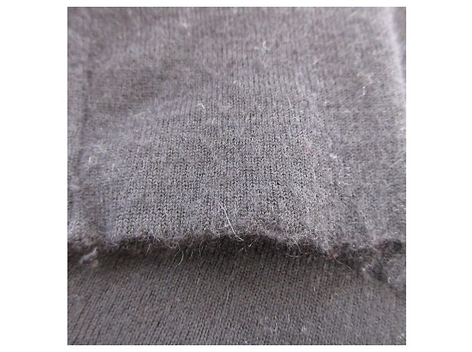 Timeless Chanel Cashmere Rollkragenpullover mit Logo Schwarz - Ansicht 8