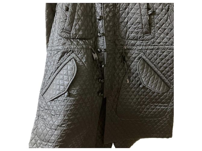 Autre Marque Casaco longo acolchoado noir kei ninomiya Preto - vista 3