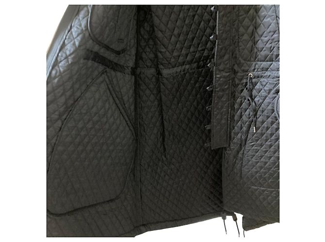 Autre Marque Casaco longo acolchoado noir kei ninomiya Preto - vista 4