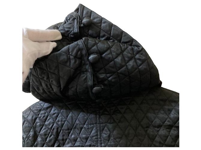 Autre Marque Casaco longo acolchoado noir kei ninomiya Preto - vista 8