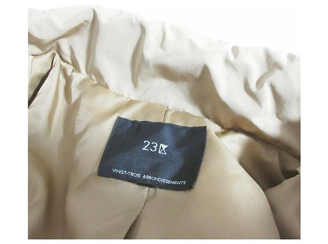 Autre Marque Abrigo largo acolchado sin costuras 23ku Beige - vista 6