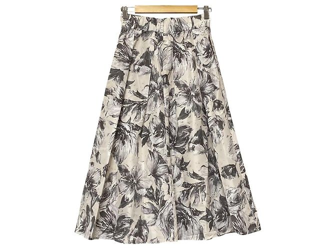 Autre Marque Falda con estampado floral Kumikyoku Castaño - vista 2