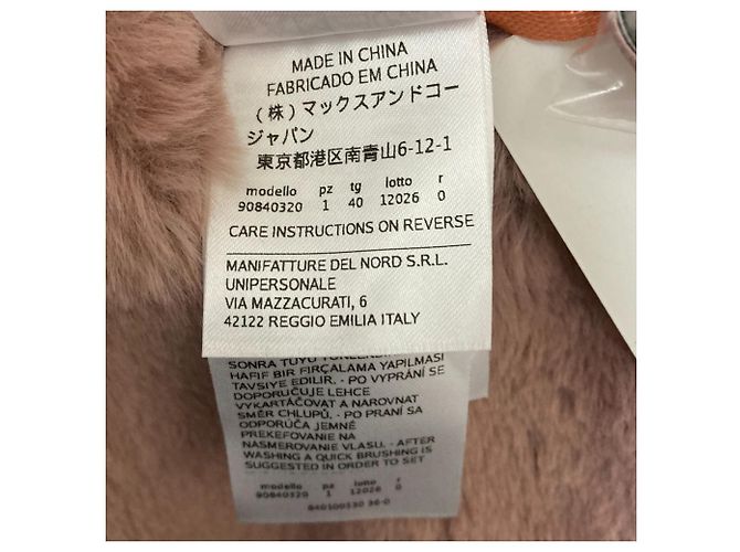 Autre Marque Abrigo reversible sin cuello de pelo ecológico MAX&Co. Púrpura - vista 10