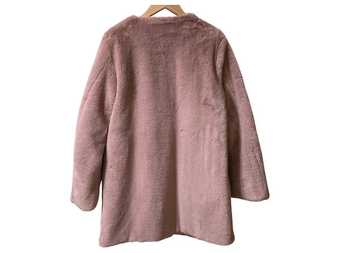 Autre Marque Abrigo reversible sin cuello de pelo ecológico MAX&Co. Púrpura - vista 2