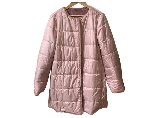 Autre Marque Abrigo reversible sin cuello de pelo ecológico MAX&Co. Púrpura - vista 3