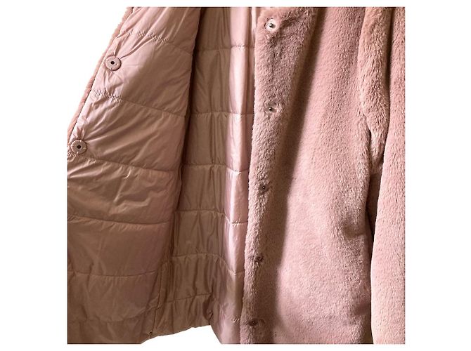 Autre Marque Abrigo reversible sin cuello de pelo ecológico MAX&Co. Púrpura - vista 5