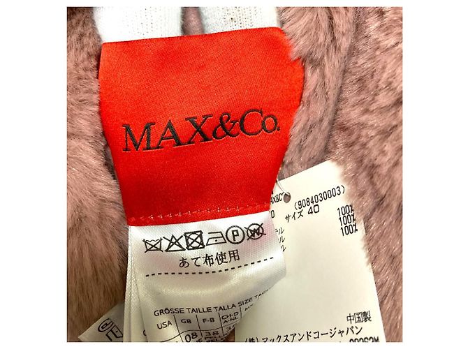 Autre Marque Abrigo reversible sin cuello de pelo ecológico MAX&Co. Púrpura - vista 8