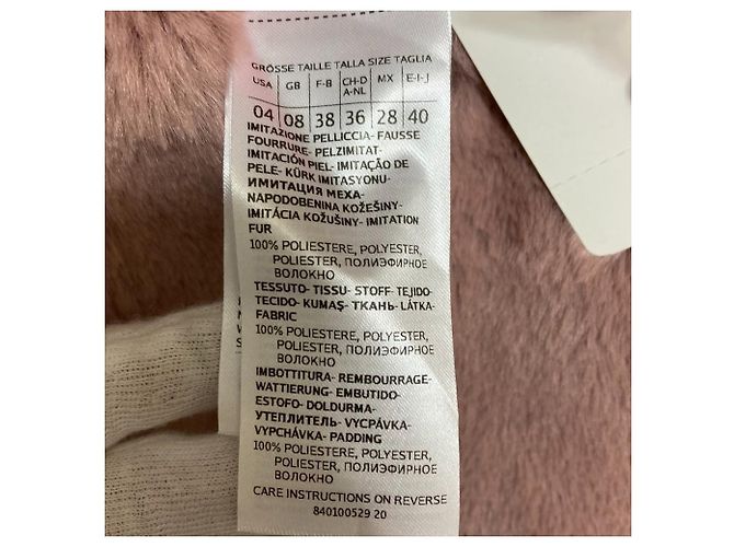 Autre Marque Abrigo reversible sin cuello de pelo ecológico MAX&Co. Púrpura - vista 9