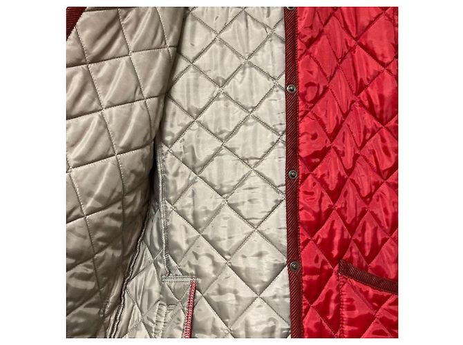 Autre Marque Abrigo acolchado con capucha Lavenham Roja - vista 4