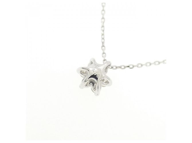 Autre Marque Collana a Fiore con Diamanti in Oro Bianco Au750 Argento - vista 4