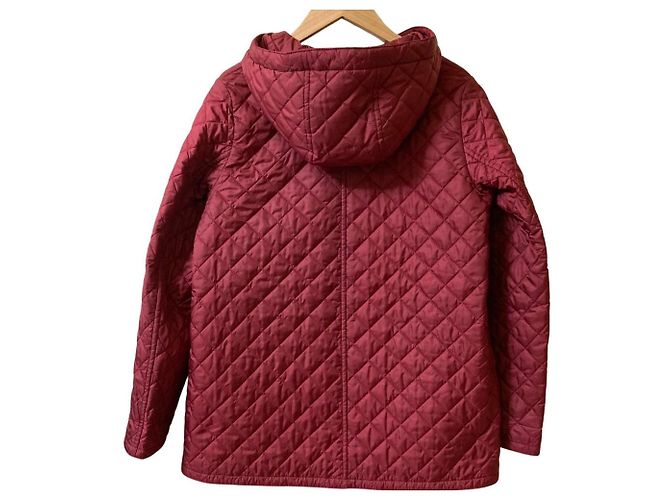 Autre Marque Abrigo acolchado forrado con estampado check Mackintosh Roja - vista 2