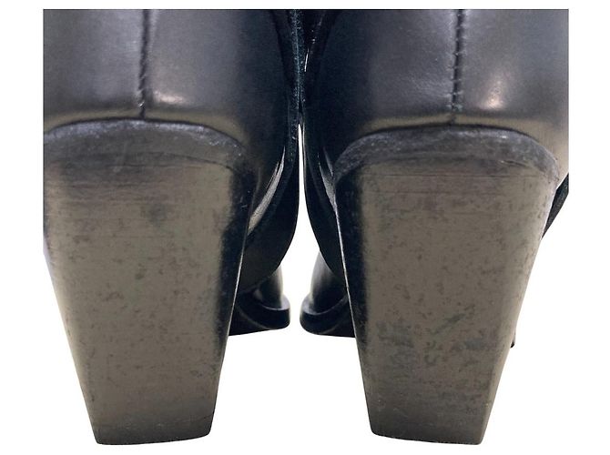 Autre Marque All Saints Lederstiefel Schwarz - Ansicht 12