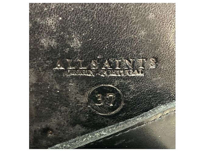 Autre Marque All Saints Lederstiefel Schwarz - Ansicht 7