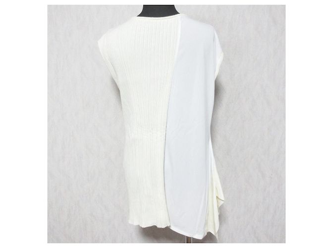 LANVIN COLLECTION Cutsew con unión asimétrica Blanco roto - vista 2