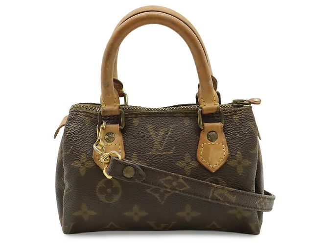 Borsa Louis Vuitton Monogram Mini Speedy Marrone Monogramma - vista 2