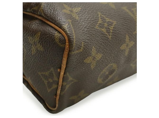 Borsa Louis Vuitton Monogram Mini Speedy Marrone Monogramma - vista 4