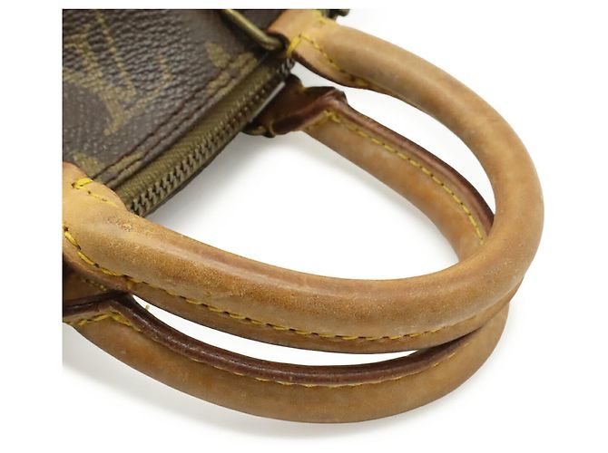 Borsa Louis Vuitton Monogram Mini Speedy Marrone Monogramma - vista 5