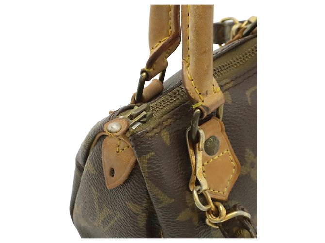 Borsa Louis Vuitton Monogram Mini Speedy Marrone Monogramma - vista 8