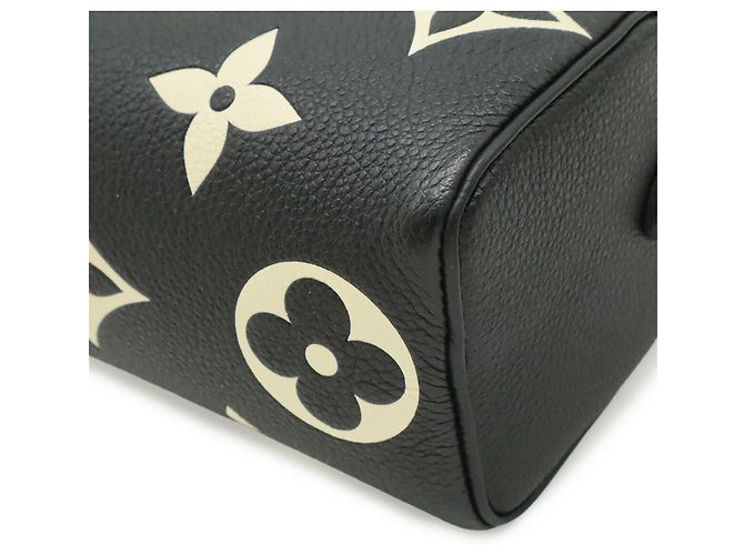Borsa Louis Vuitton Monogram Empreinte Nano Speedy Nero Multicolore Beige Monogramma - vista 4