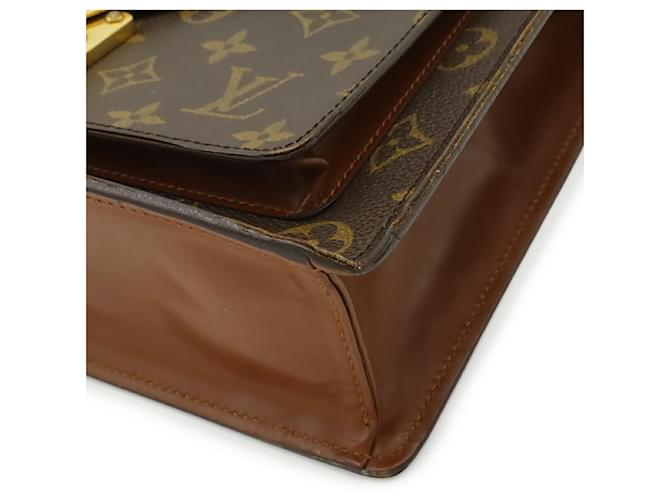 Borsa Louis Vuitton Monogram Monceau 28 Second Marrone Monogramma - vista 4